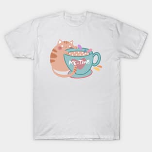 Cute “Me-Time“ Cat Design | Kawaii Handmade Illustration | Cat Lover Gift | By Atelier Serakara T-Shirt